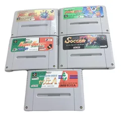 S132 【セット販売】スーパーファミコン　スーファミ　ゲームソフト　サッカーゲームセット　Jリーグ　プライムゴール　セリエＡ　スーパーサッカー　スーパーフォーメーションサッカー２　その他　計５本セット