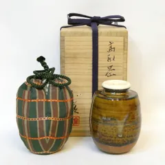 茶入　肩衝茶入　高取焼　高取喜恵　作　仕履付　有栖川紋　大火登金襴　【匿名配送】 2025年最新】高取焼 茶入の人気アイテム - メルカリ