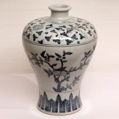 朝鮮李朝高麗青花りんご紋壷　古美術　唐物コレクション韓国骨董アンティーク江戸青磁 朝鮮李朝高麗青花りんご紋壷 古美術 唐物コレクション韓国骨董
