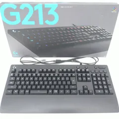【中古／動作確認済み】Logicool G ロジクールG RGB ゲーミングキーボード 有線  ブラック 日本語配列 G213r