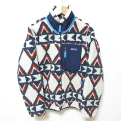 美品 patagonia パタゴニア クラシックレトロXジャケット シンチラ ボアフリースジャケット 23074 XXS マルチカラー レディース 古着 中古 USED