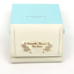 サマンサタバサ プチチョイス カードケース コインケース 未使用 ミニ財布 パスケース レディース アイボリー Samantha Thavasa