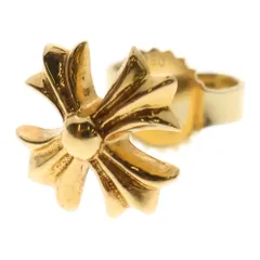 CHROME HEARTS (クロムハーツ) 22K No2 CH PLS CHプラス スタッドピアス ゴールド BCA022