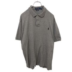 POLO ポロラルフローレン ポニー刺繍 半袖ポロシャツ グレー XL 美品