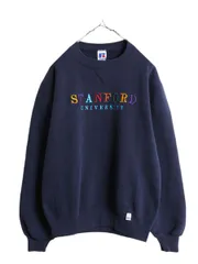 ウエアハウス スウェットSTANFORD グレー 40 カレッジプリ　ビンスエ WAREHOUSE ウエアハウス ステンシルプリント 両V クルーネック
