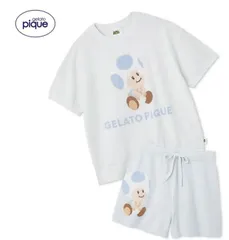 【新品】【BLU キノピオ】gelato pique ジェラート ピケ 【スーパーマリオ】レディース キノピオ＆ヨッシージャガードプルオーバーショートパンツセット