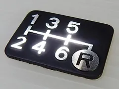 Tuningfan ダイヤカット シフトパターンプレート 右下R 6MT車用 SPP-K602