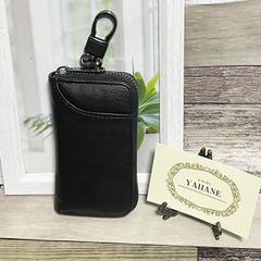 【 新品 送料無料 】 キー ケース メンズ  スマート キー ホルダー リング 車 カギ ブラック 黒 カラビナ フック カギ key
