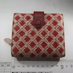 ボッテガヴェネタ　折財布　イントレチャート　赤
