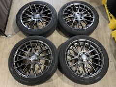 【2504010】Warwic 18インチ 7J +48 PCD114.3 5H + FIREHAWK 225/45R18 2014年 マークX カムリ エスティマ オデッセイ レヴォーグ ノア ヴォクシー ステップワゴン アテンザ ジューク 等