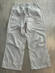 163　newbalance　ニューバランス　スポーツウェア　ジャージ　ハーフパンツ　Lサイズ　軽素材　夏　春　レディース　ライトグレー