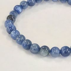 美品☆大丸購入☆スターリングシルバー☆アクアマリン☆丸玉ネックレス 