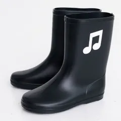 ☆ クロ ☆ 16cm ☆ POMPKINS 音符レインブーツ ポプキンズ POMPKINS レインブーツ キッズ 音符レインブーツ 長靴 長ぐつ ながぐつ レインシューズ シューズ 靴 女の子 女児 子ども こども 小学生 園児 かわいい おしゃれ 可愛い