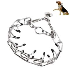 新品 55CM 小型犬/中型犬/大型犬用 しつけ用・引っ張り防止首輪 チョークチェーン チョークカラー 首輪 犬
