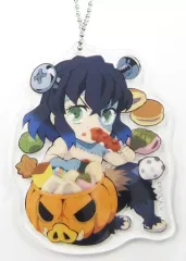 【中古】キーホルダー・マスコット(キャラクター) 嘴平伊之助 「鬼滅の刃×ufotable cafe DINING ハッピーハロウィン 第1弾 ランダムアクリルチャーム」