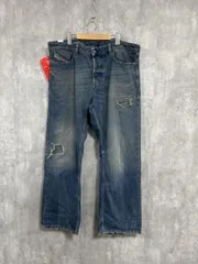 美品 DIESEL ディーゼル タグ付き ダメージデニム Relaxed Jeans1980 デニムパンツ size36/青 ■■◎メンズ