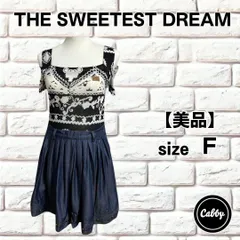 【美品】THE SWEETEST DREAM デニムワンピース　オフショルダー　サイズ:Free  Mサイズ相当