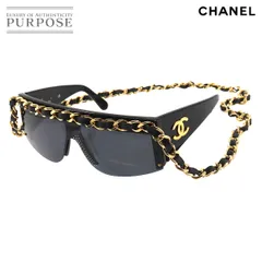 CHANEL(シャネル) グラスチェーンサングラスサングラス ゴールド、ブラック サイズ 58□1A｜【公式】カインドオルオンライン  ブランド古着・中古通販【kindal】