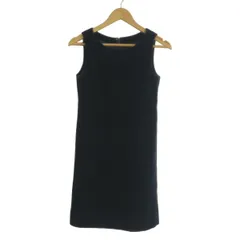 BARNEYSNEWYORK(バーニーズ) ワンピース サイズ40 M レディース - 黒 クルーネック/ノースリーブ/ひざ丈