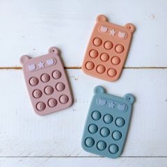 くま耳 プッシュポップ POP phone スマホ シリコントイ くま耳 シリコン プッシュポップ でんわ