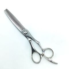 【シザーズジャパンSCISSORS JAPAN】Qs FLOR LSBS加工 QSF25%29i17N6N オフセット シザー セニング 美容ハサミ すきばさみ 美容師 理容師 約20～30% 右利き 6インチ 中古 sc2166