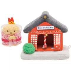 ♥すみっコぐらしお正月シーンてのりぬいぐるみ門松ぺんぎん？袴ねこ