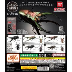 BANDAI いきもの大図鑑くわがた07 ウエストウッディオオシカクワガタ