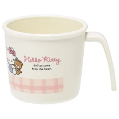 ハローキティ 抗菌 電子レンジ・食洗機対応 ハンドル付コップ スケーター