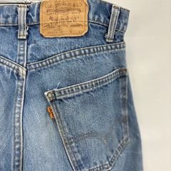 1981 Levi's ORANGE TAB 20505 0217 W30 L34 MADE IN USA 07060204 01 Stained FADE