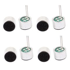 uxcell 일렉트릿 마이크 52dB 일렉트릿 콘덴서 마이크 MP3 MP4 마이크 센서 인서트 PCB 핀 9x7mm 8 개