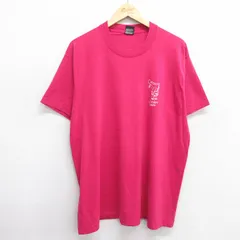 XL/古着 スクリーンスターズ 半袖 ビンテージ Tシャツ メンズ 80s スタッフ クルーネック 濃ピンク 25apr03 中古