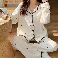 韓国パジャマ レディース 部屋着薄手長袖 韓国パジャマ レディース 部屋着薄手長袖
