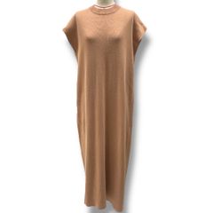 YLEVE イレーヴ ニットロングワンピース コットンニット ノースリーブ 168-9155037 ピンク サーモンピンク フリーサイズ レディース 夏 有明ガーデンrecollect店 23 No.561