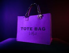 トートバッグ　LA MINAH TOTE BAG　Lサイズ　パープル