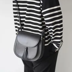 MARLON FIRENZE (マーロンフィレンツェ) | Frap Shoulder Bag (black) | フラップショルダーバッグ