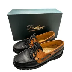 パラブーツ◇MALO◇デッキシューズ◇ブラック◇6 1/2◇格安出品 Paraboot パラブーツ MALO デッキシューズ