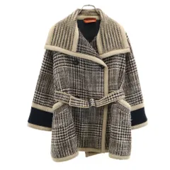 MISSONI　ケープコート　ポンチョ　ニット　モヘヤ混　チェック柄　イタリア製 MISSONI ケープコート ポンチョ ニット モヘヤ混 チェック柄