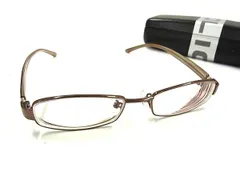 ■美品■ POLICE ポリス COL.A57 140 度入り メガネ めがね 眼鏡 レディース ブラウン系 DI0300のサムネイル