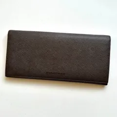 バーバリー　BURBERRY 長財布　ノバチェック　ダークブラウン　美品