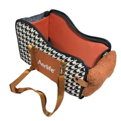 新品 【2025年進化】Aerlife 車 犬 ドライブボックス 可愛い 助手席 ペット用 ドライブシート リード付き 飛び出し防止 小型犬 ドライブベッド 折り畳み式 キャリーバッグ 3way ペットカーシート クッション付き 猫 お出かけ 車ペット用品 洗