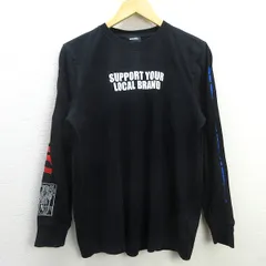C■ディーゼル/DIESEL バックプリント ロンTシャツ 長袖【M程度】黒/MENS■55【中古】