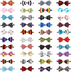 S343　ペット用チョーカー 首輪 10個入り 蝶結び リボン 犬 猫 花柄