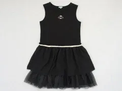 トッカバンビーニ tocca bambini アウトレット 子供服 女の子 130cm ワンピース 黒 ノースリーブ 春 夏 ★4 ガールズ 女児 キッズ 【中古】 ユーズド リサイクル こども
