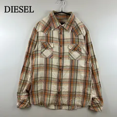 DIESEL 00s archive y2k western shirts M ディーゼル ウエスタンシャツ チェック アーカイブ 黒タグ 平成 お兄系 グランジ