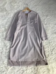 Live in confort 長袖　膝丈ワンピース　ベージュ　サイズ　MP