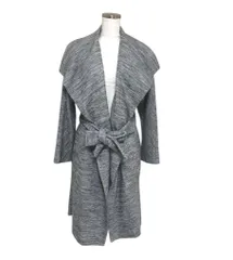 ローズバッド ROSE BUD レディース ロングニットカーディガン ウエストリボン付き ボタンレスカーディガン グレー Fサイズ 長袖 春　ローブカーディガン　 おしゃれ 人気 ブランド 美品 上品 エレガント カジュアル 通勤 通学 お出かけ