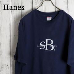 Hanes ロゴ Tシャツ USA製 L ブラック シングルステッチ 90s - メルカリ