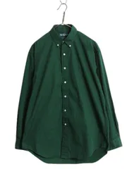 【お得なクーポン配布中!】 00s ラルフローレン 長袖 ボタンダウン シャツ メンズ M / オールド ポロ 長袖シャツ ワンポイント BD コットン ゆったり シンプル Yシャツ