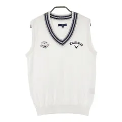 サイズ：M CALLAWAY キャロウェイ  Vネック ニットベスト  ホワイト系 [240101468254] ゴルフウェア メンズ ストスト
