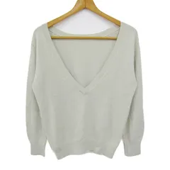 スナイデル ニット セーター 長袖 ウール混 ストレッチ ブランド トップス レディース Fサイズ グレー snidel 【中古】